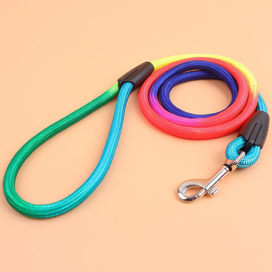 Colorful Nylon Round Hand Holding Dog Rope