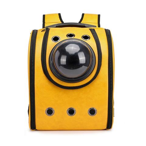 Leather Pet Carry Backpack