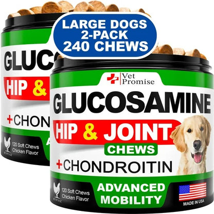 Glucosamine For Dogs 2 Pack Hip And Joint Supplement