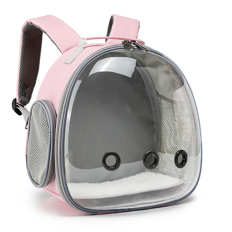 Pet Hamster Carrier Transparent Backpack