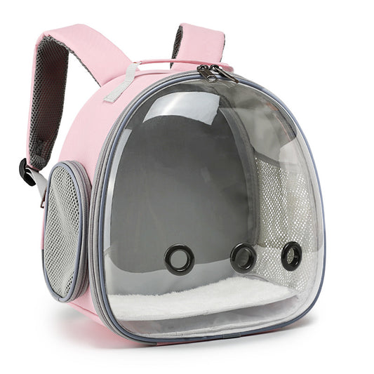 Pet Hamster Carrier Transparent Backpack