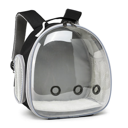 Pet Hamster Carrier Transparent Backpack