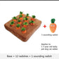 Carrot Plush Vegetable Chew Toy For Dogs