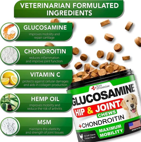 Glucosamine For Dogs 2 Pack Hip And Joint Supplement