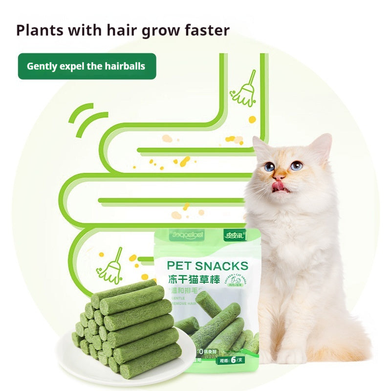 Freeze-Dried Cat Grass Stick Tooth Cleaning Nutrition